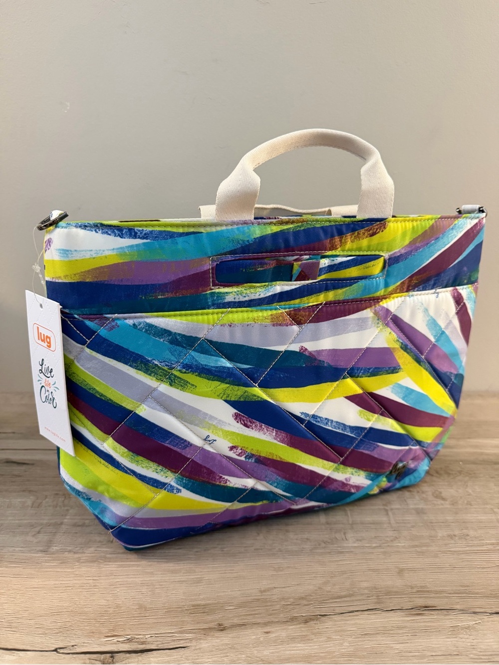 Lug Tenor Tote Bag in Brushstrokes Multi - NWT - PLEASE READ